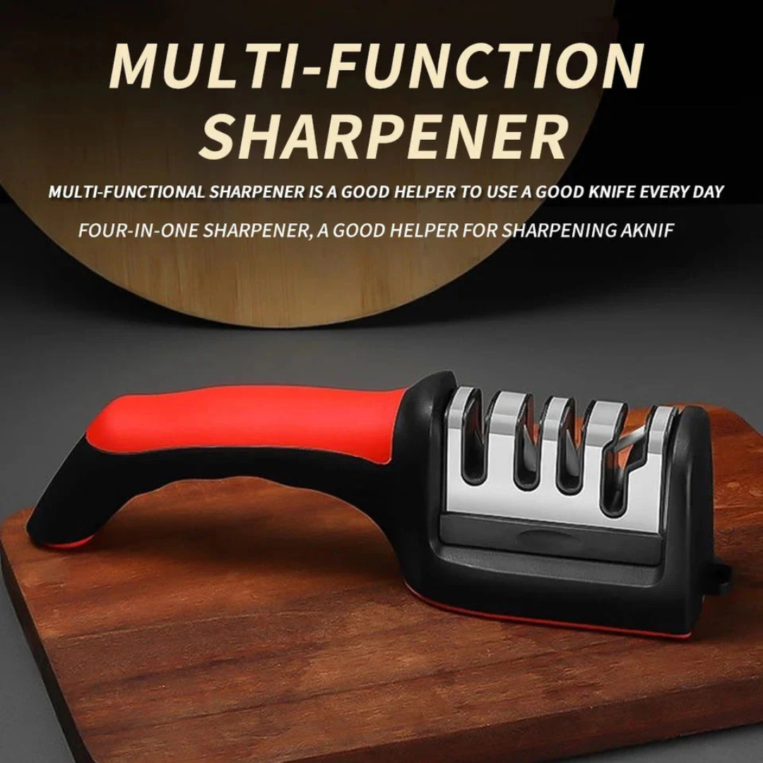 Avira 4-in-1 multipurpose kitchen tool with stainless steel blades and ergonomic handle, ideal for chopping, slicing, and grating.