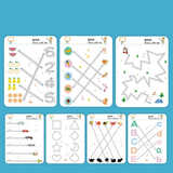 Reusable Educational Tracing Work Book for kids 64 Pages ( 2 Markers & Duster Attached ) - Avira Official Store 