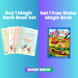 4pcs Sank Magic Books Set + 1 Water Magic Book Free
