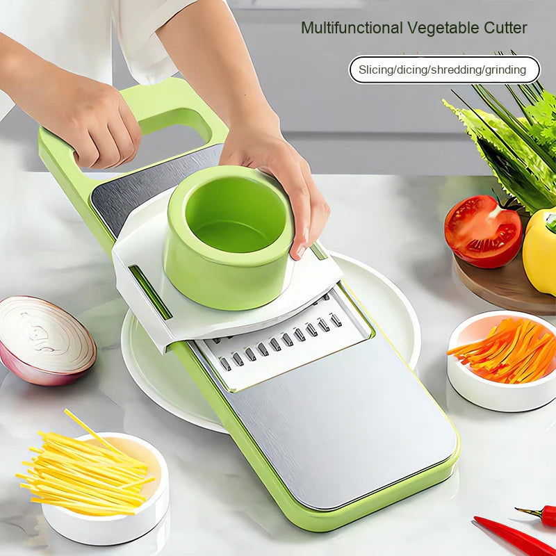 5 IN 1 Stainless Steel Vegetable Cutter - Avira Official Store 