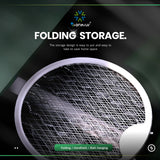 Electric Foldable Mosquito Racket